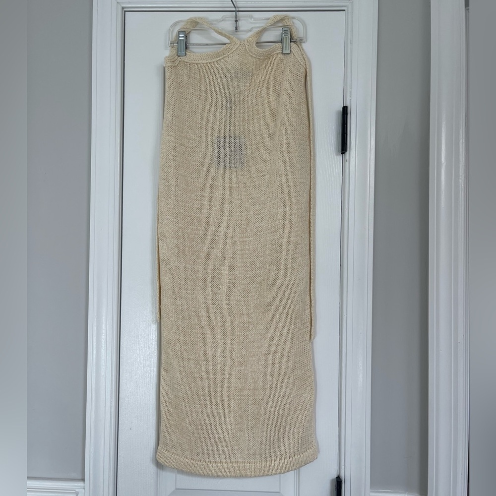 JLUXLABEL Nude skirt. Size Medium. Brand new with tags